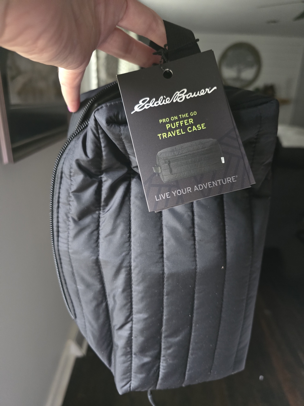 Eddie Bauer Black Puffer Travel Case - Men's Travel Bag